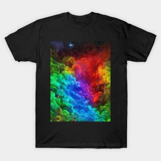 Psychedelic Nebula Space Clouds T-Shirt